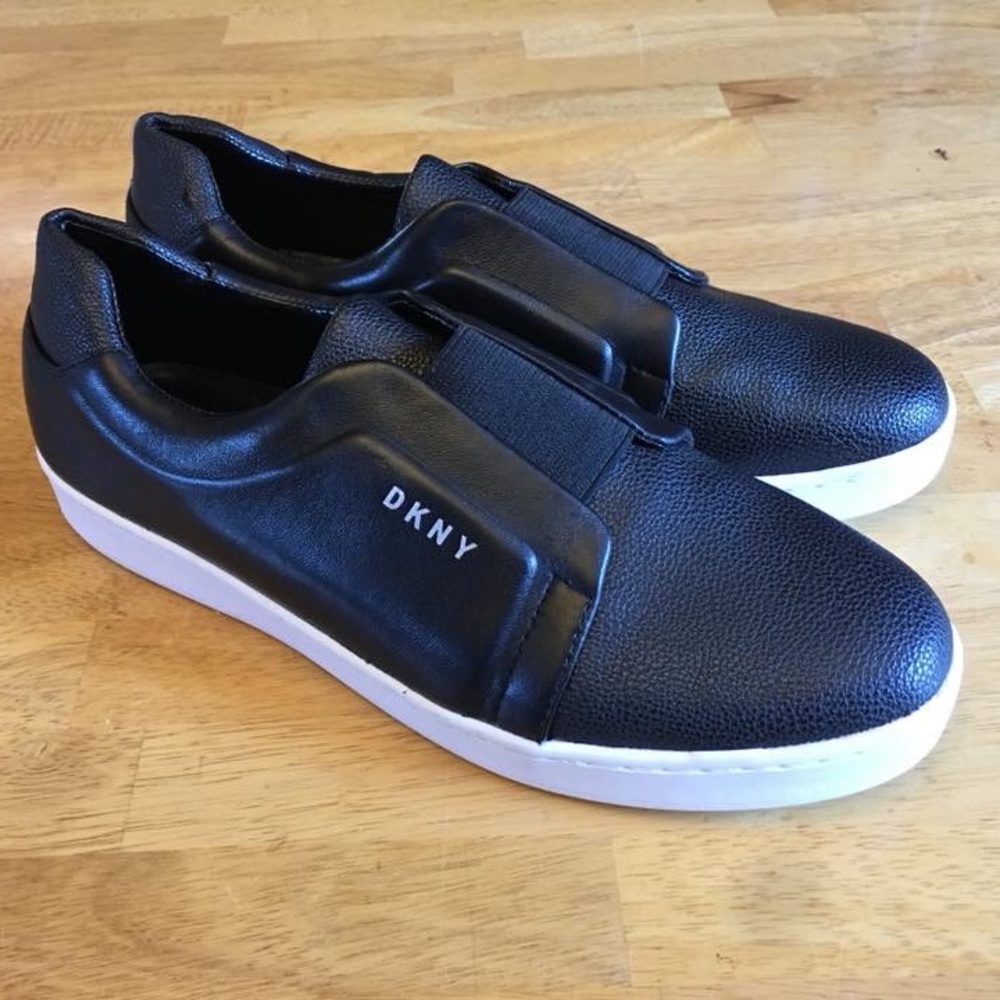 DKNY Black slip-on shoes